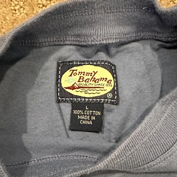 Tommy Bahama Blue Short Sleeve Tee - Picture 2 of 4